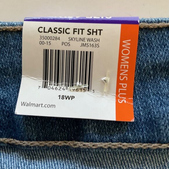 Just My Size Jeans Sz 18WP Short Blue Classic Fit Stretch Denim Slimming Preppy - Picture 5 of 6